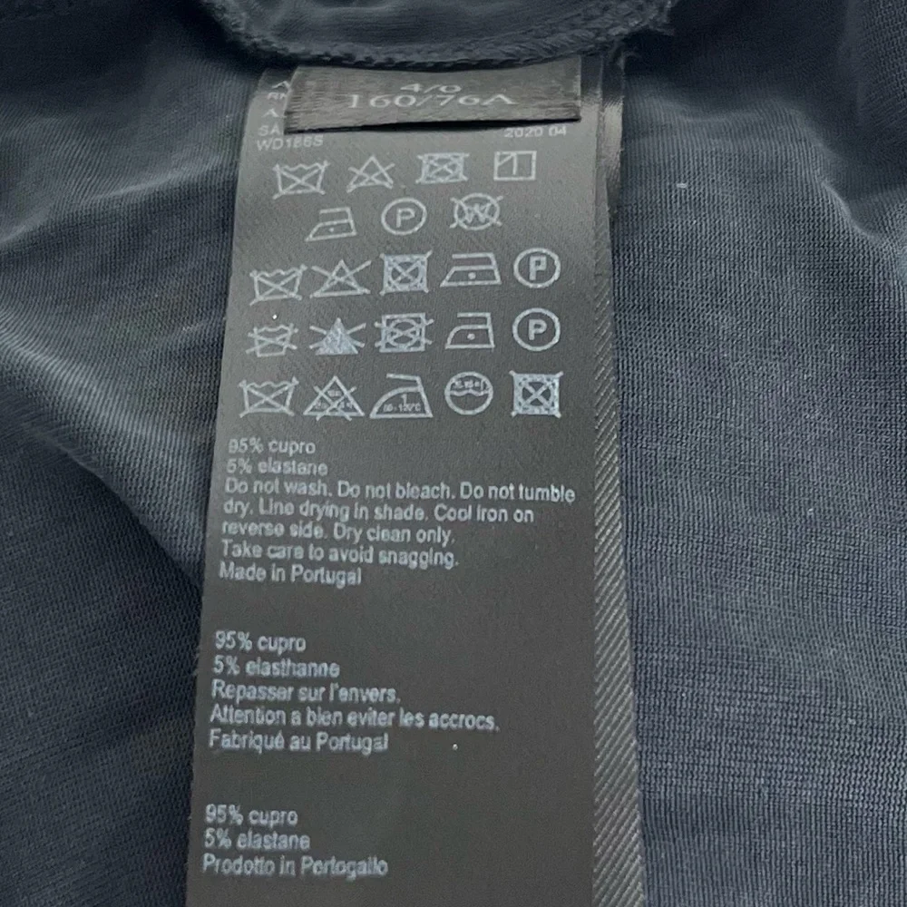 AllSaints Sami Cupro Knot Front Maxi Dress Size 0 in Black New All Saints - Picture 10 of 14